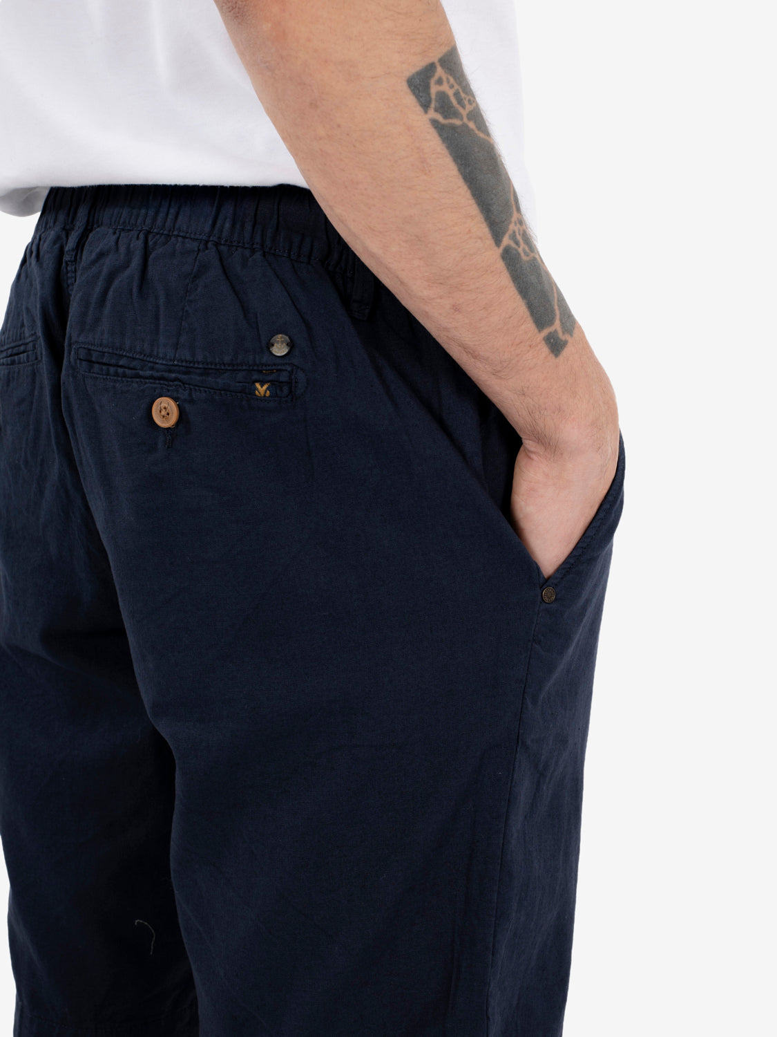 Bermuda con coulisse navy