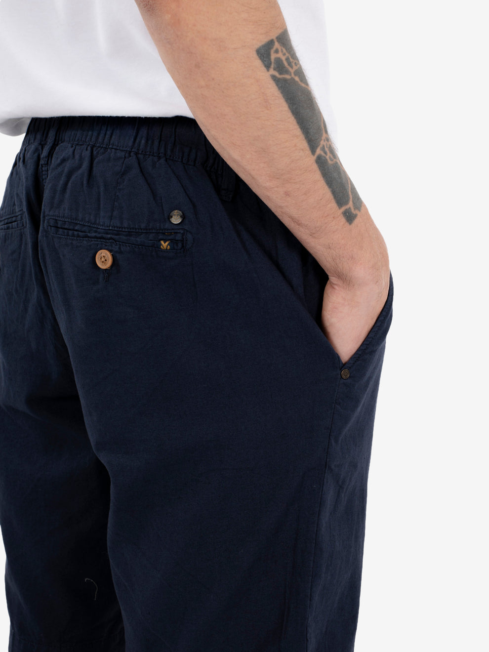 Bermuda con coulisse navy