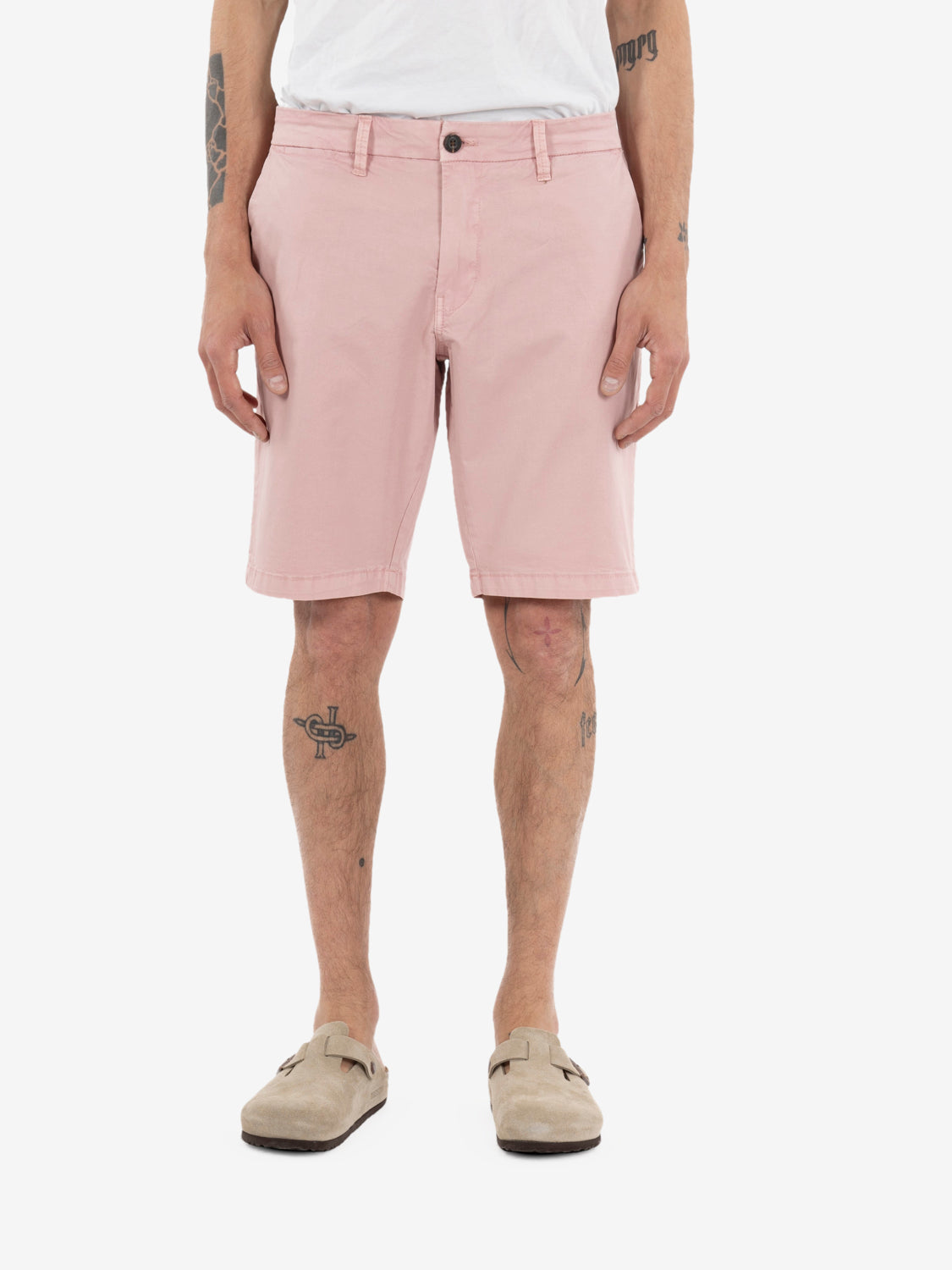 Bermuda in cotone old pink