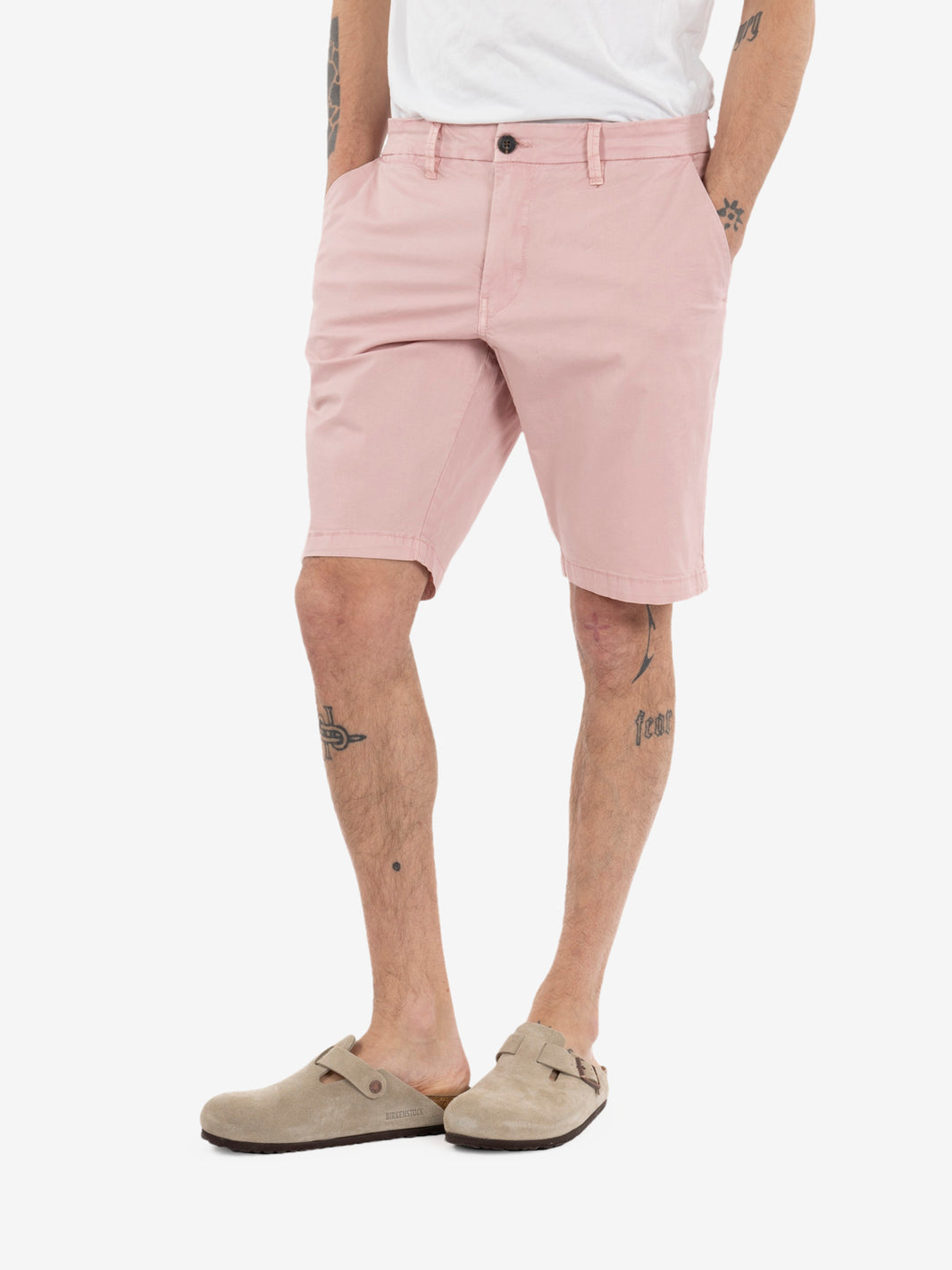 Bermuda in cotone old pink