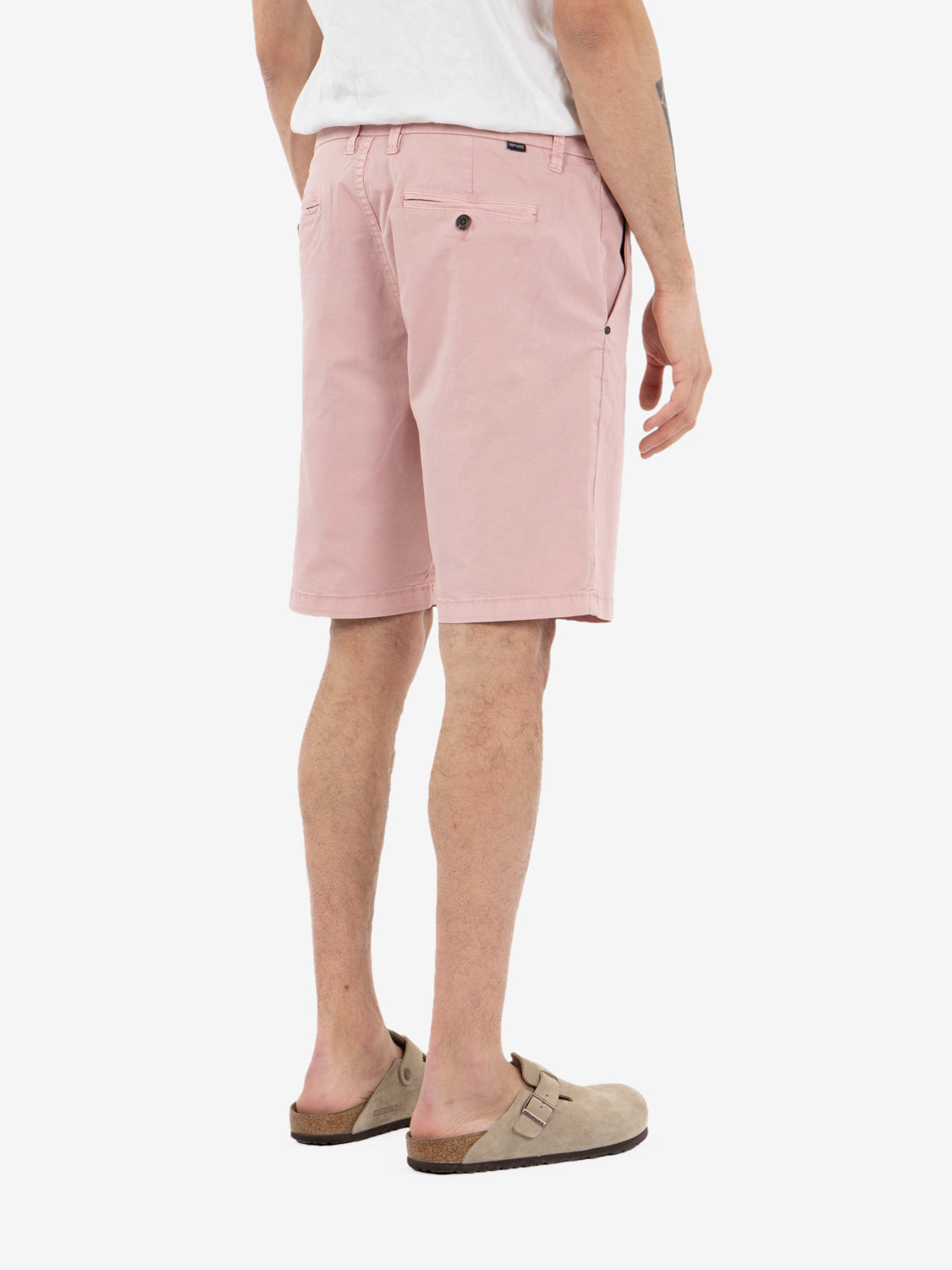 Bermuda in cotone old pink