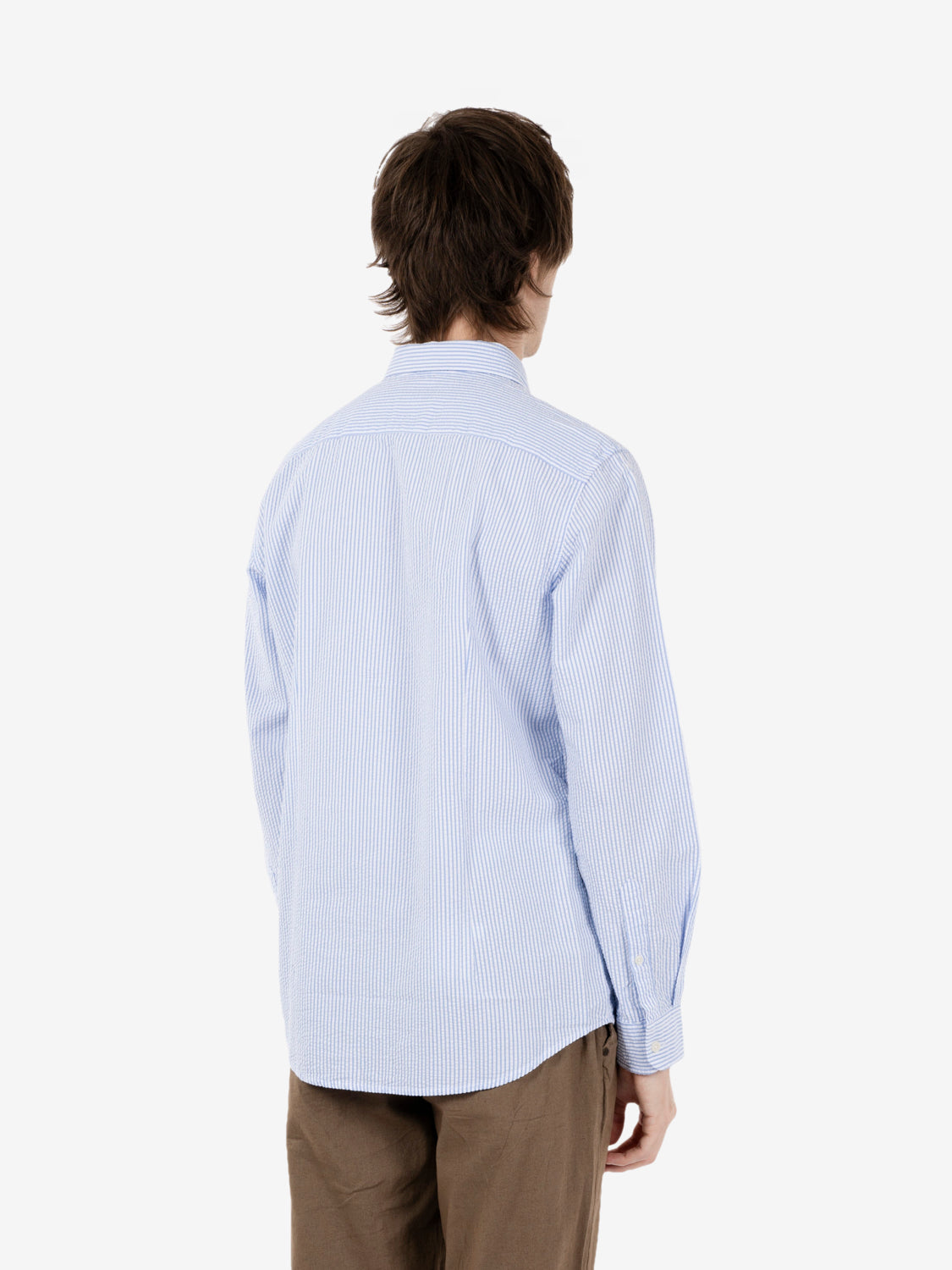 Blue striped shirt