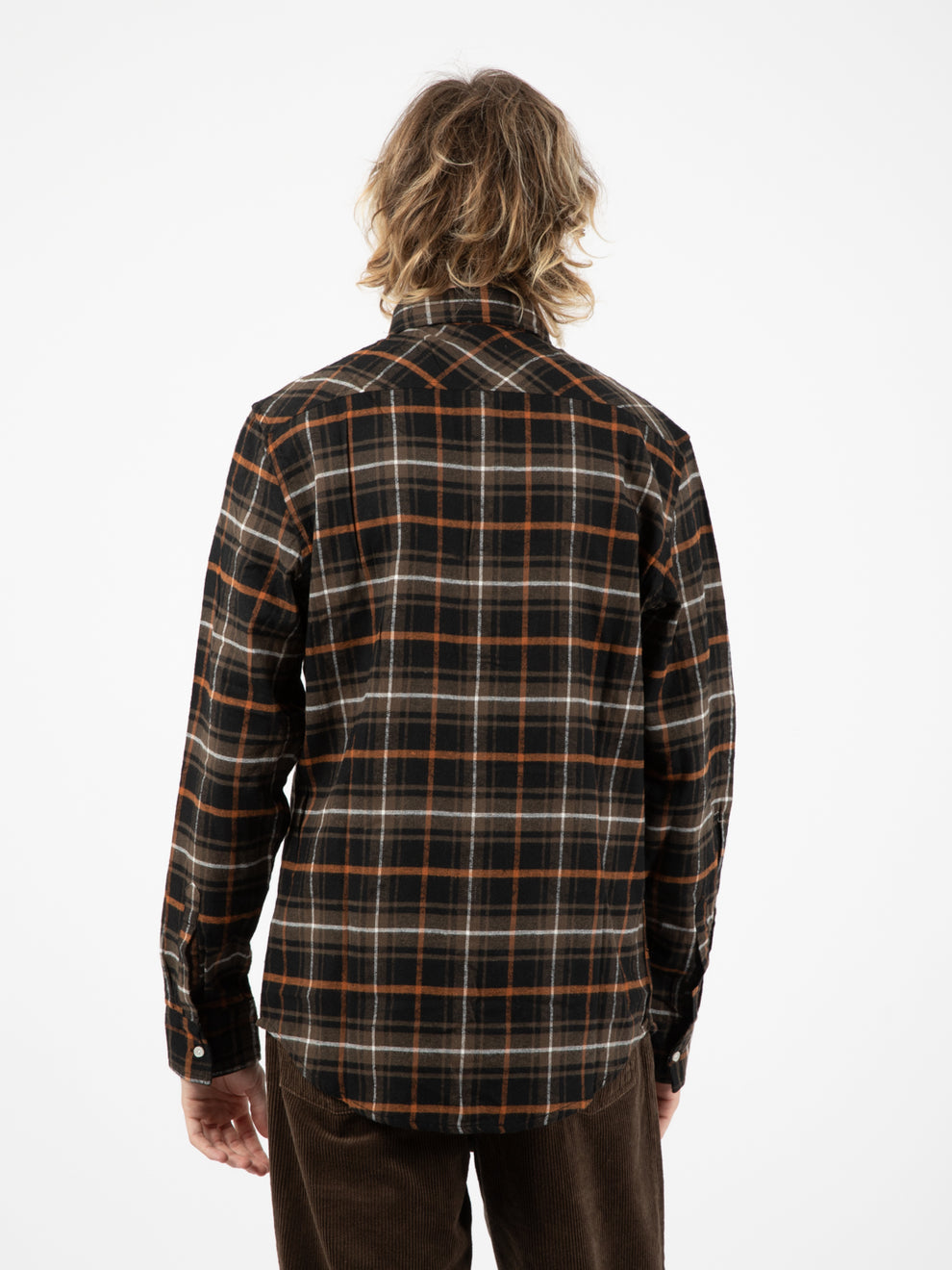 Giacca camicia flanella black check
