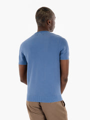 IMPURE - Maglia a manica corta acid wash blue