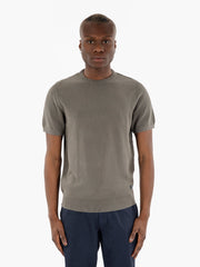 IMPURE - Maglia a manica corta acid wash green