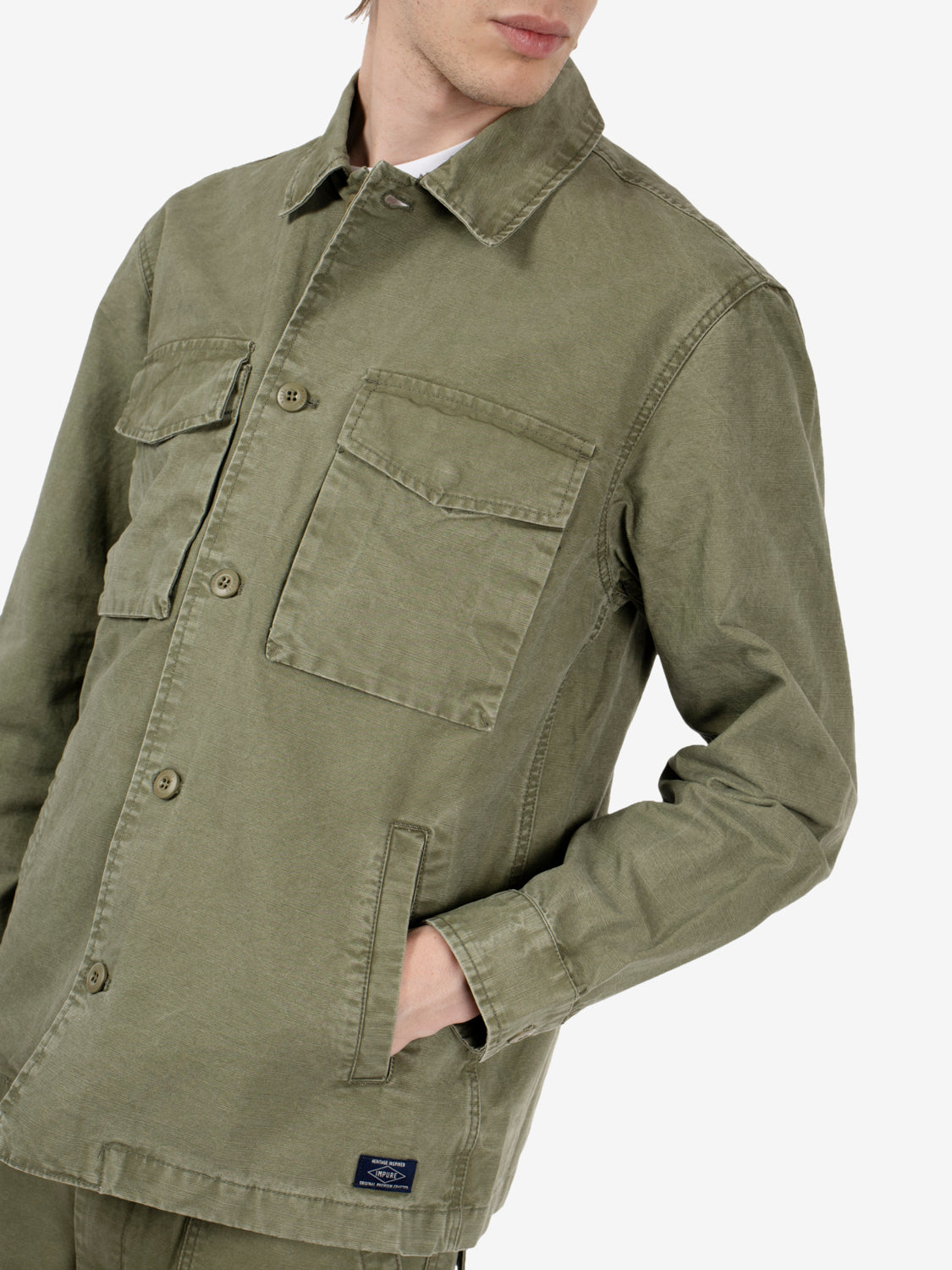 MILITARY GREEN JACKET IM26SSJMGATOR_SLBC03