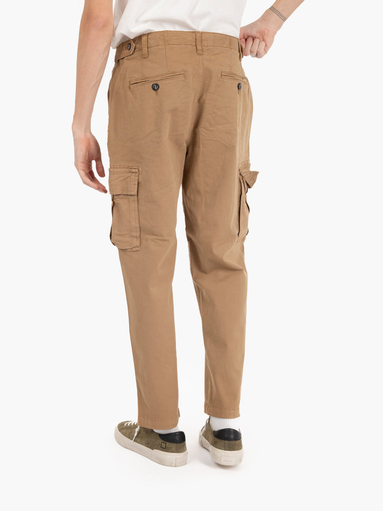 IMPURE - Pantaloni cargo twill stretch cookie