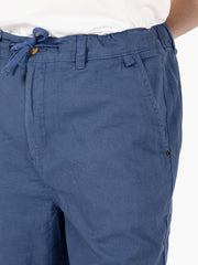 IMPURE - Pantaloni chino mixed linen blu