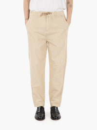 Pantaloni chino mixed linen desert