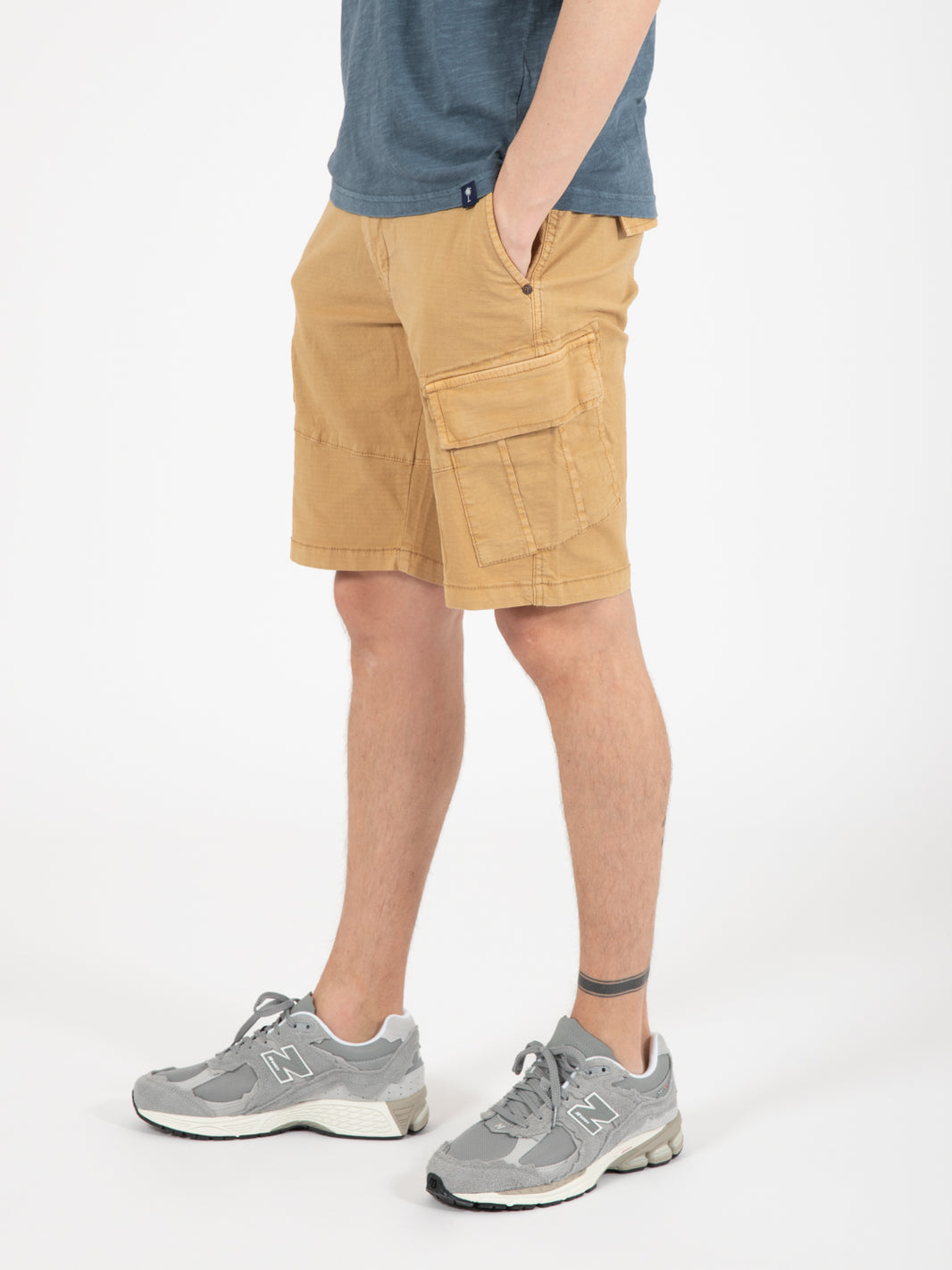 Short chino twill stretch desert