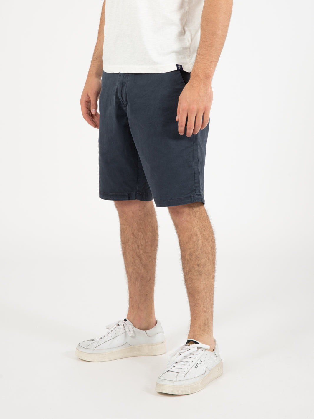 Short chino twill stretch navy