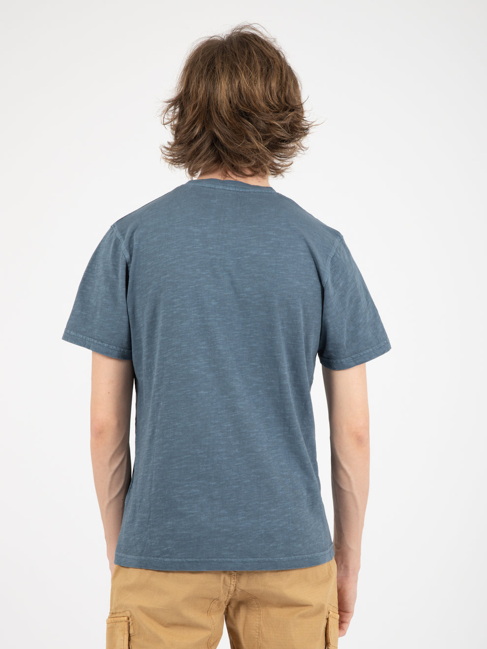 T-shirt pocket botanical fantasy air force blue