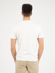 IMPURE - T-shirt taschino fantasia botanica bianca