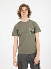 IMPURE - T-shirt taschino fantasia verde