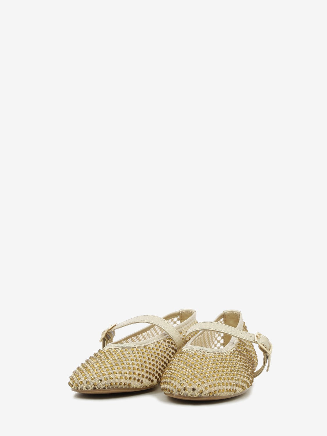 Ballerina in mesh con strass gold