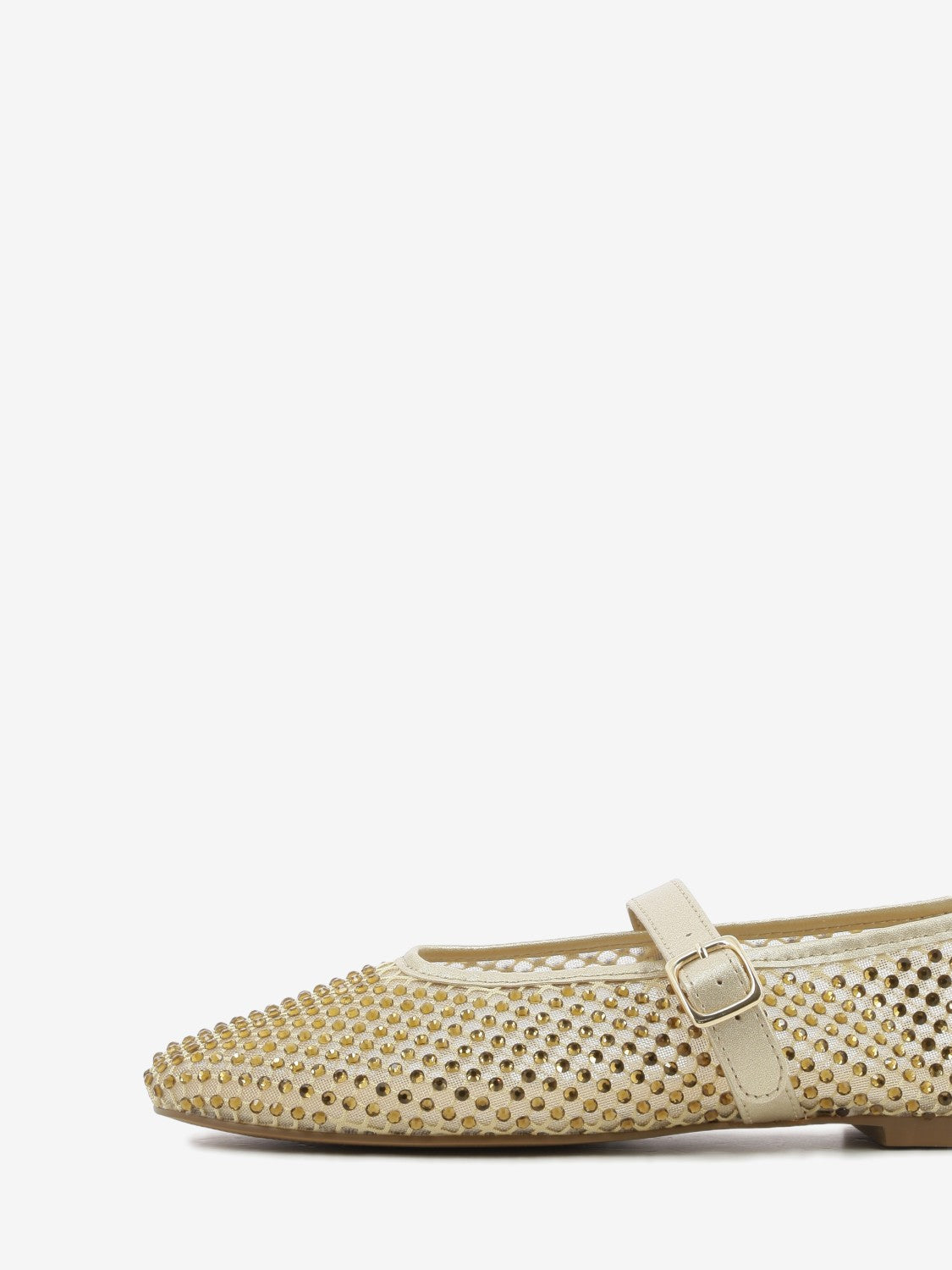 Ballerina in mesh con strass gold