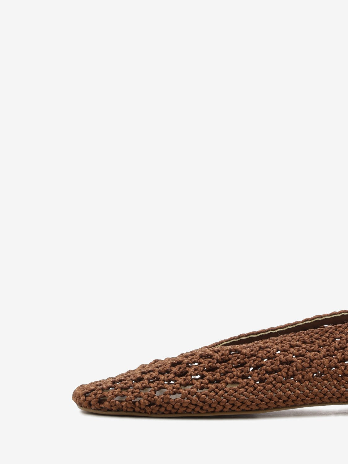 Ballerine con intreccio brown