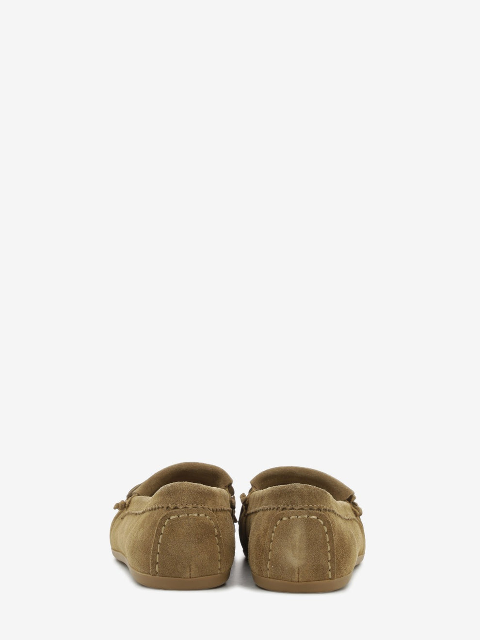 Mocassini in camoscio con frange sigaro