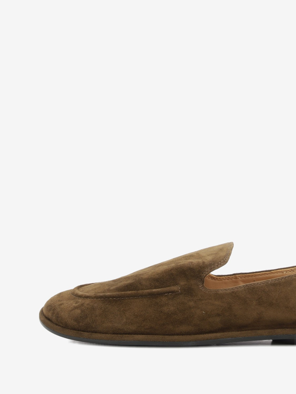 Mocassini in suede dark brown