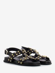 INUOVO - Sandali con borchie crystal black