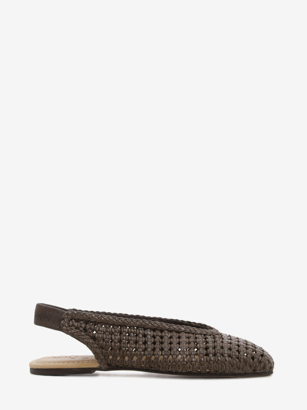 Slingback intreccio praline