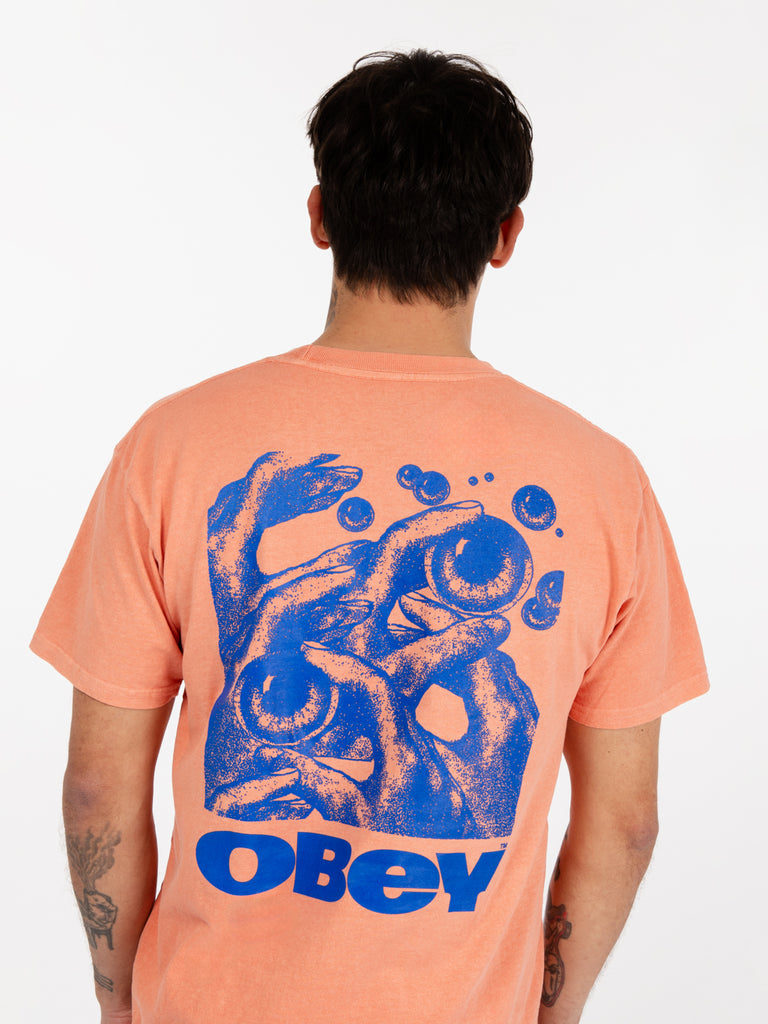 OBEY - T-shirt Eyes In My Head classic pigment sunset coral