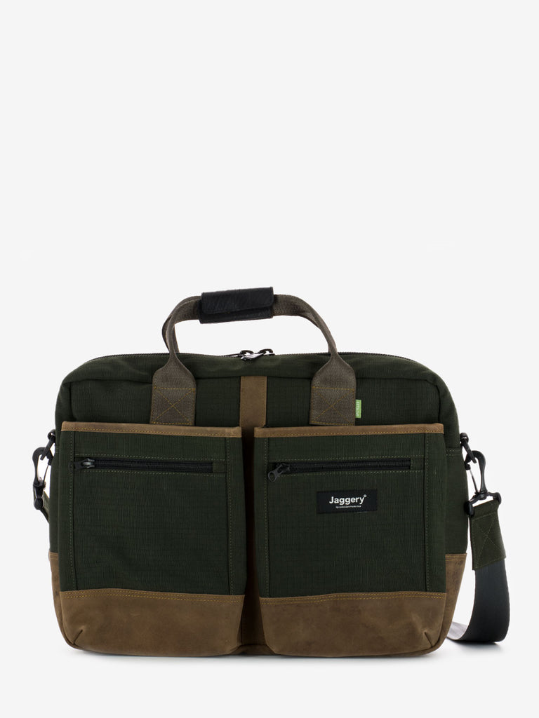 JAGGERY - Hustler Everyday bag in olive green e nubuck