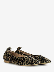 JASMINE COLE - Ballerine in velluto leopardo