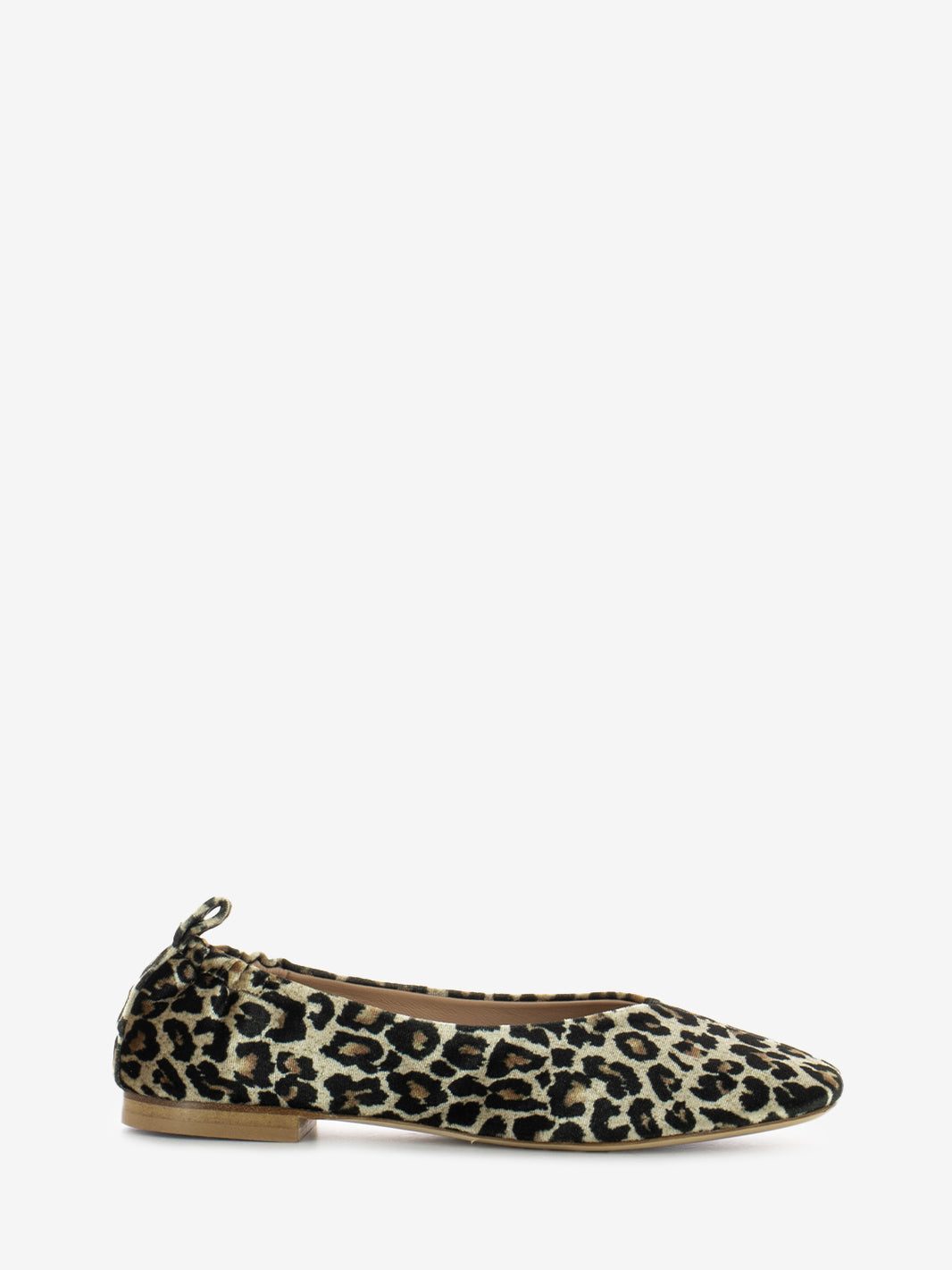 Ballerine in velluto leopardo
