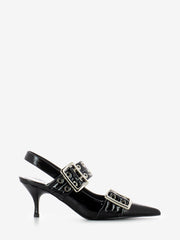 JEFFREY CAMPBELL - Décolleté Timely black crinkle patent