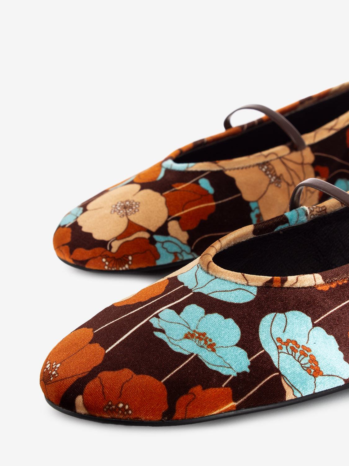 Dancerina velvet brown / multicolor