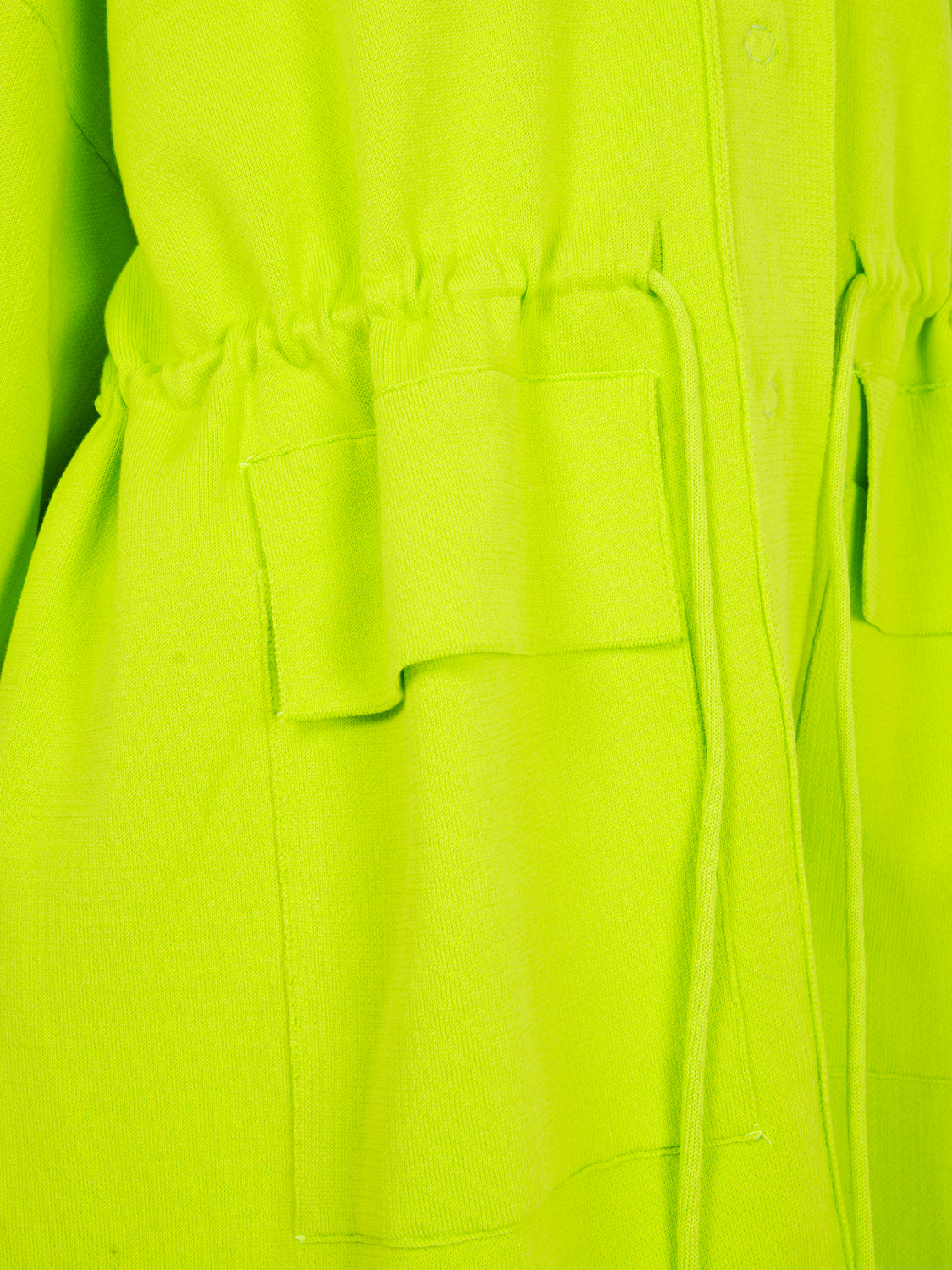 Cappotto in maglia con coulisse lime