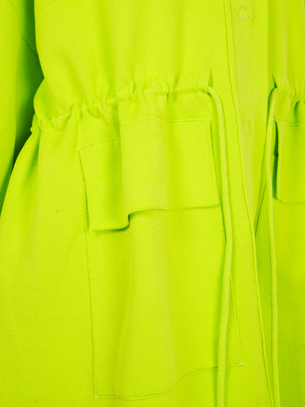 Cappotto in maglia con coulisse lime