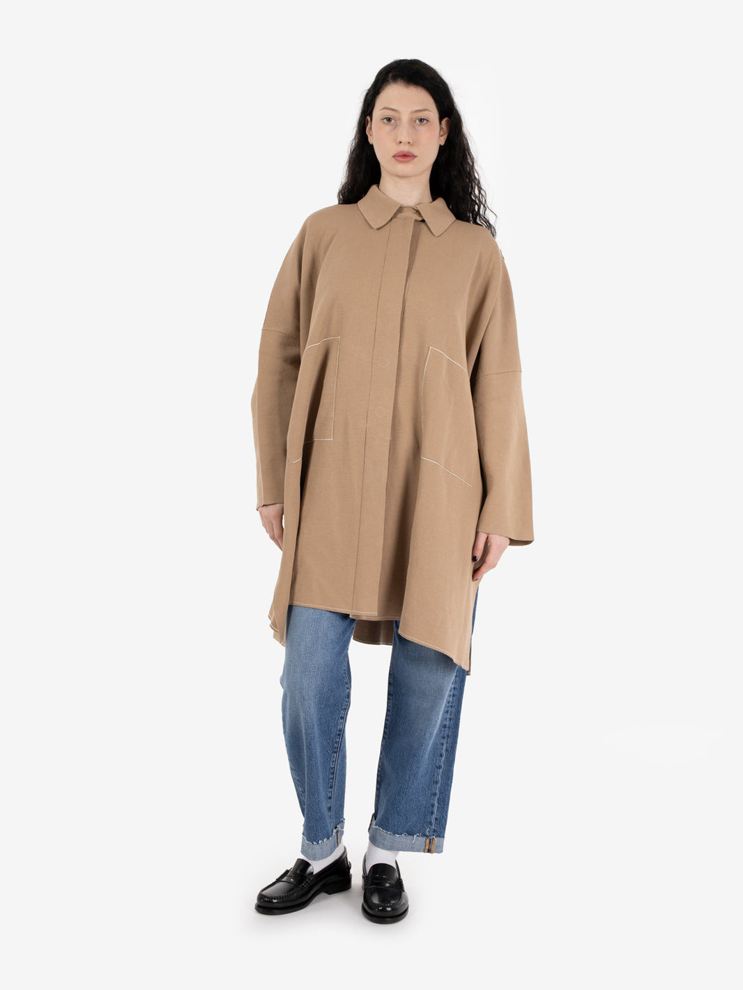 Cardigan lungo safari