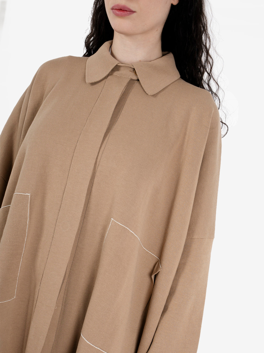Cardigan lungo safari