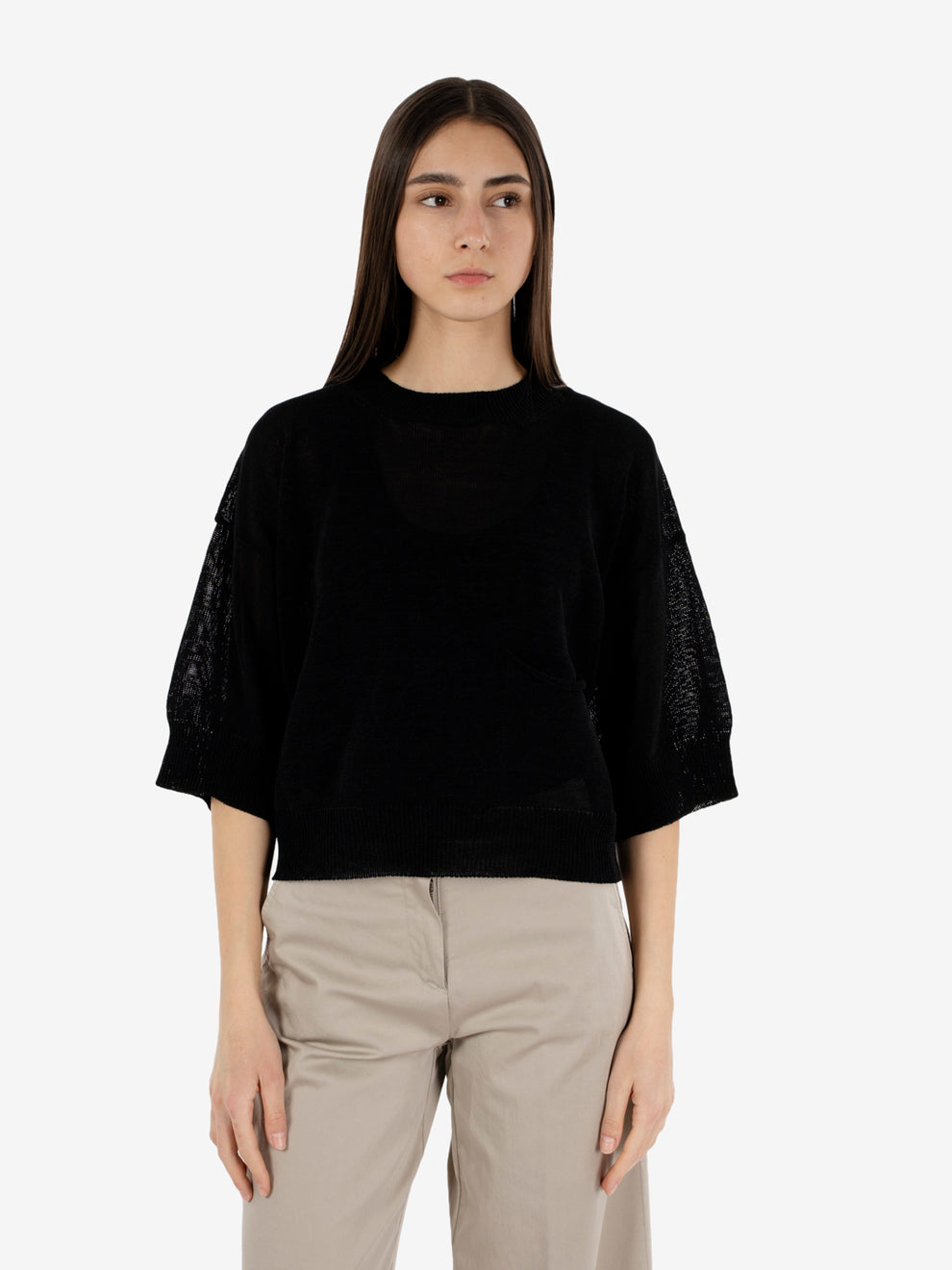 Maglia a maniche corte nera
