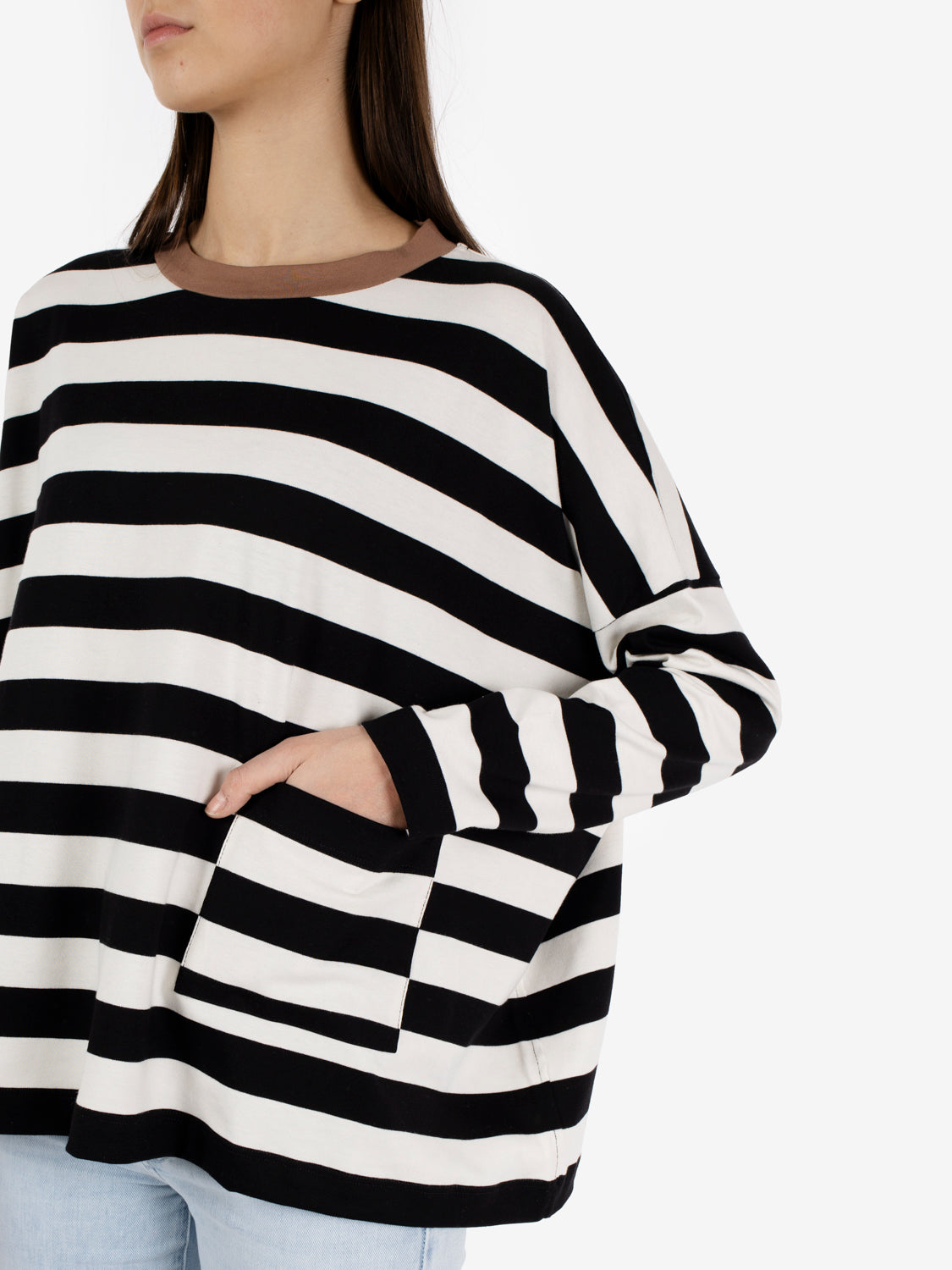 Maglia a righe bianco / nero