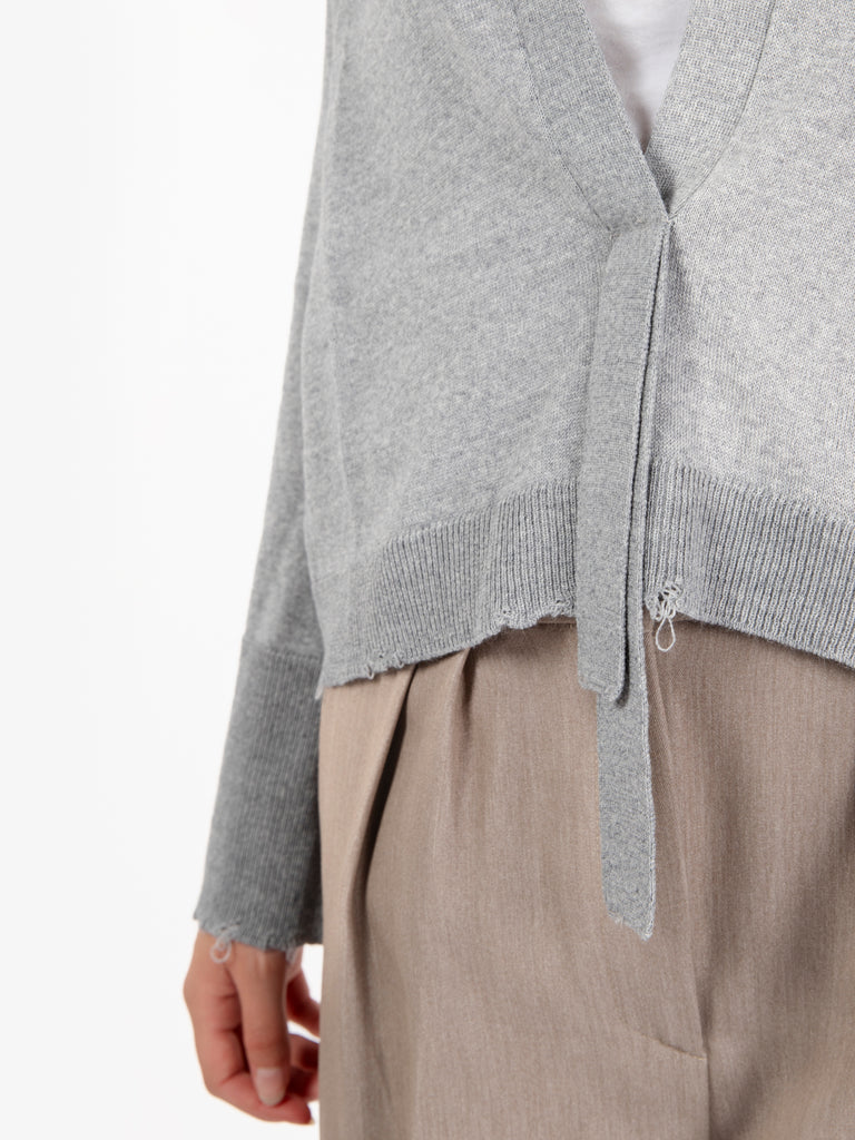 JEI O' - Maglia con colletto reverse grigio