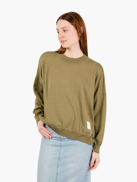 Maglia girocollo verde