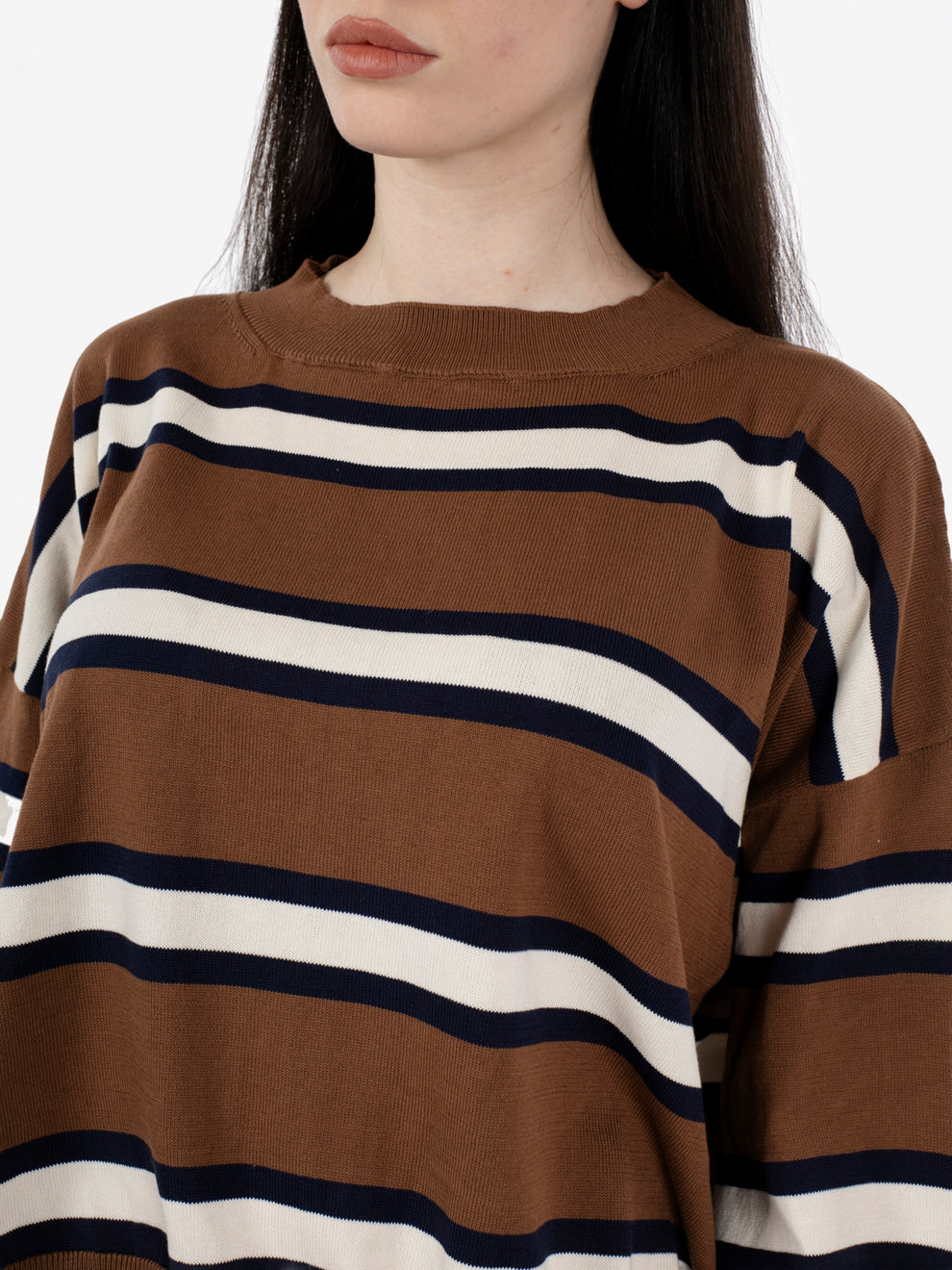 Maglione a righe moro / blu