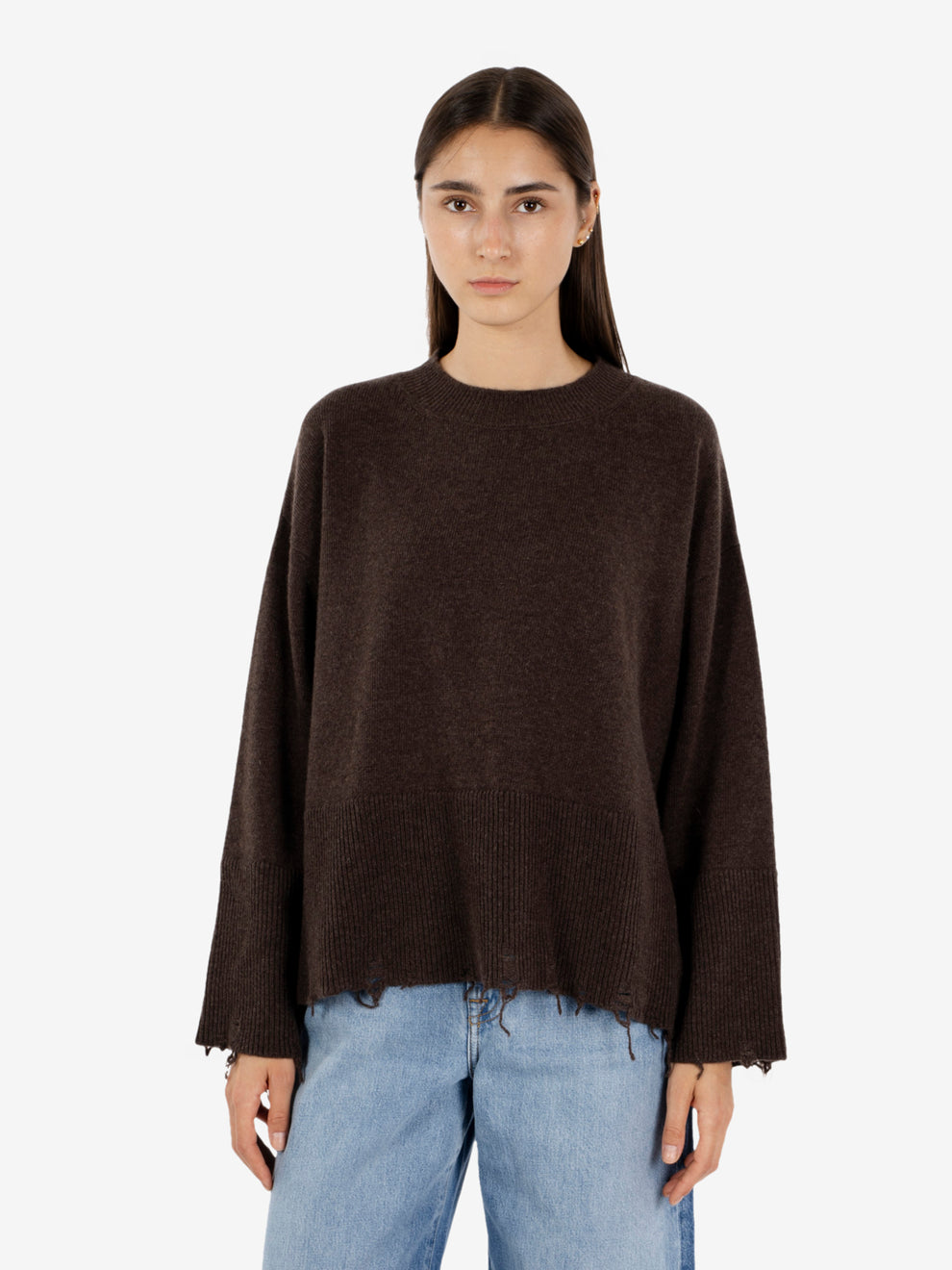 Coffee boxy sweater