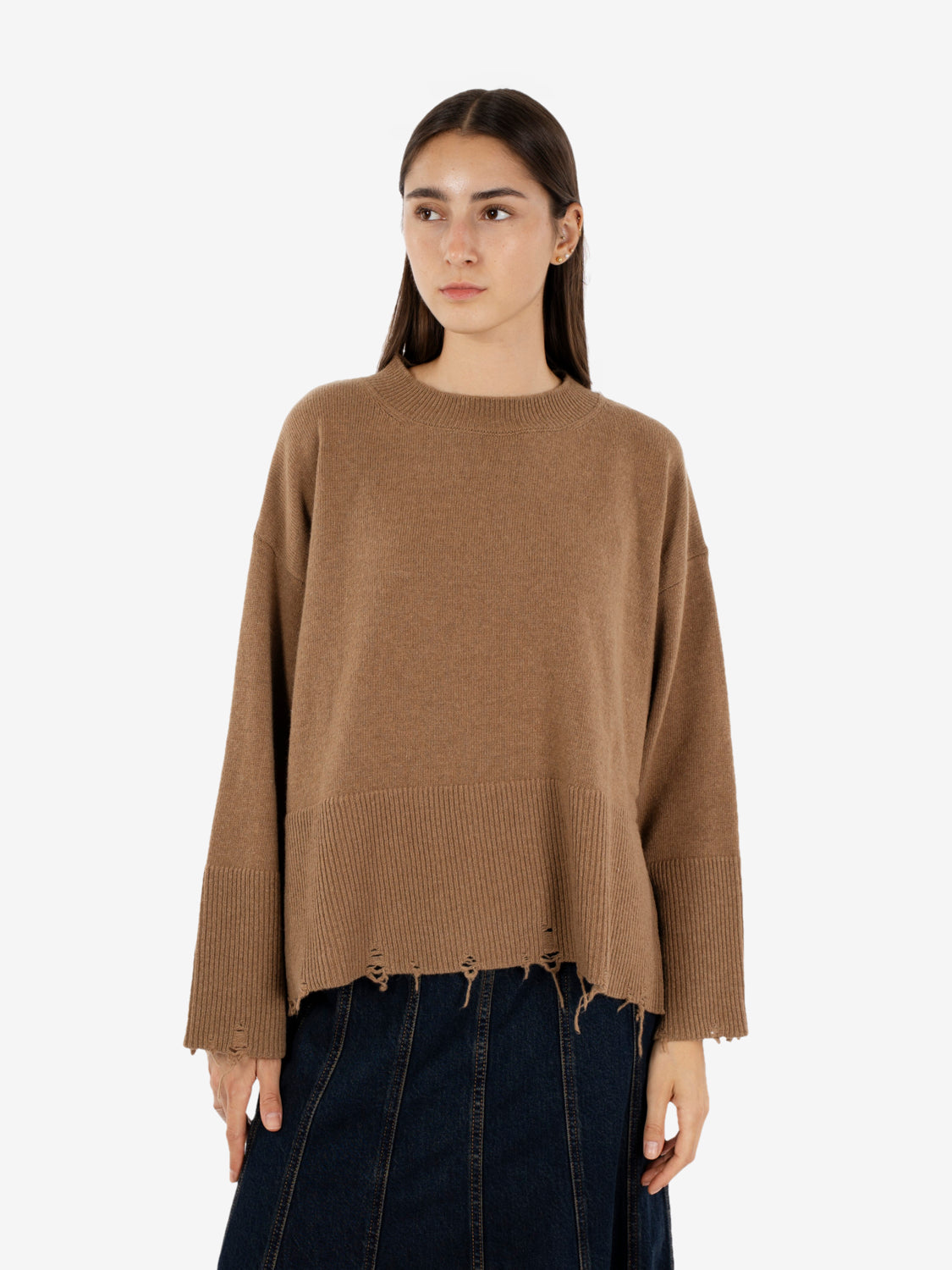 Maglione a scatola cannella
