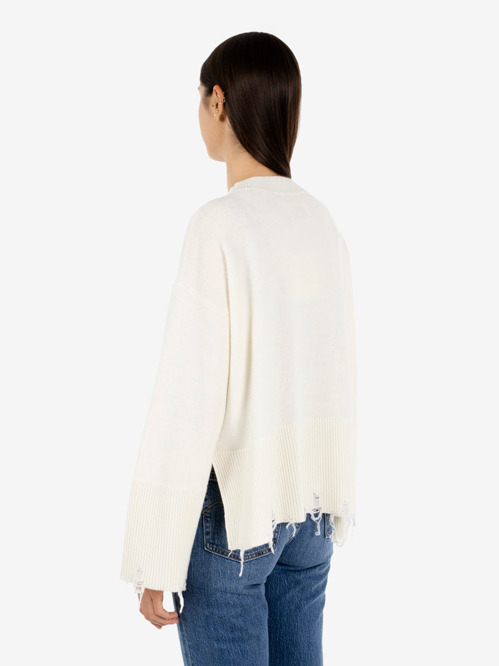 Maglione a scatola off white
