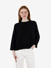 Maglione crop nero