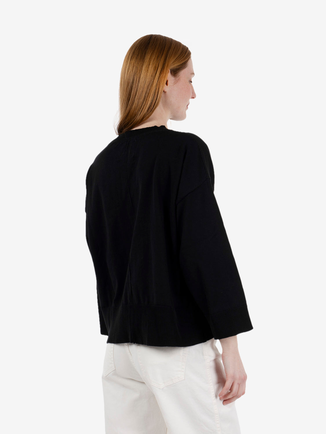 Maglione crop nero