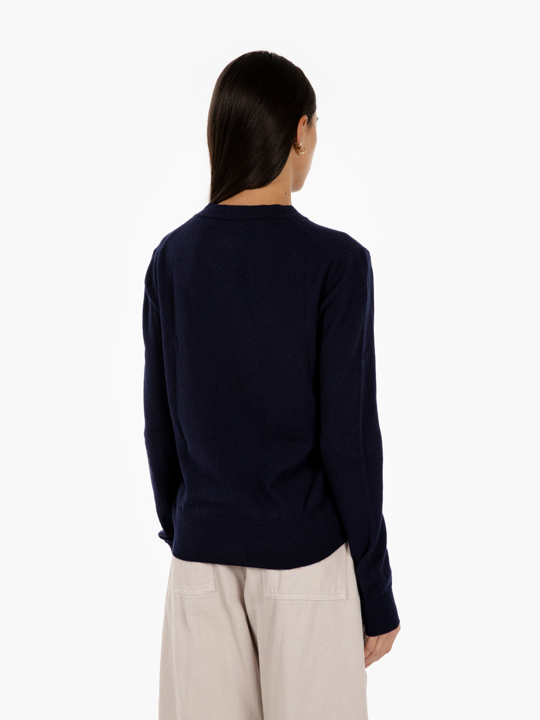 Maglione girocollo blu notte