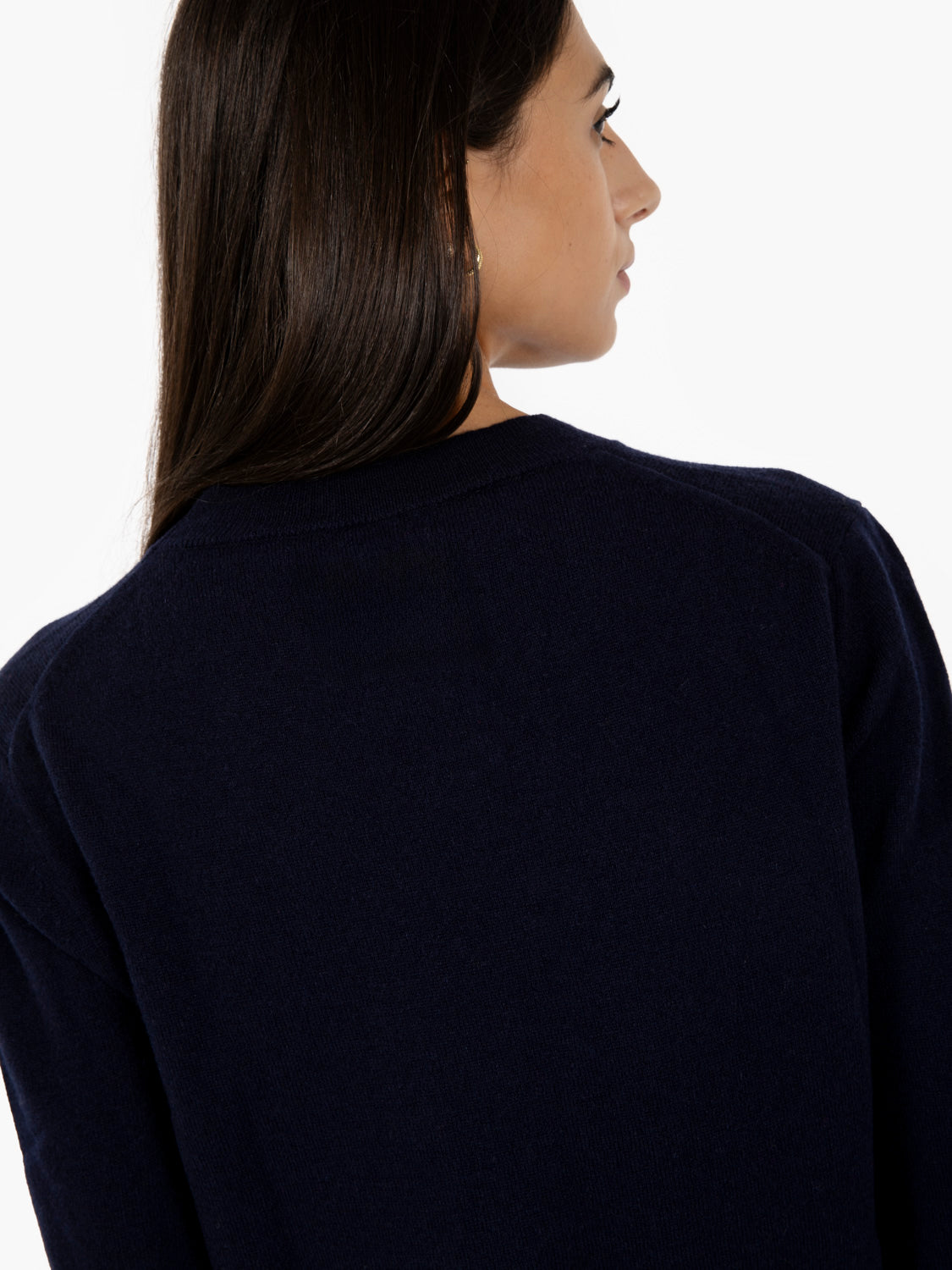 Maglione girocollo blu notte