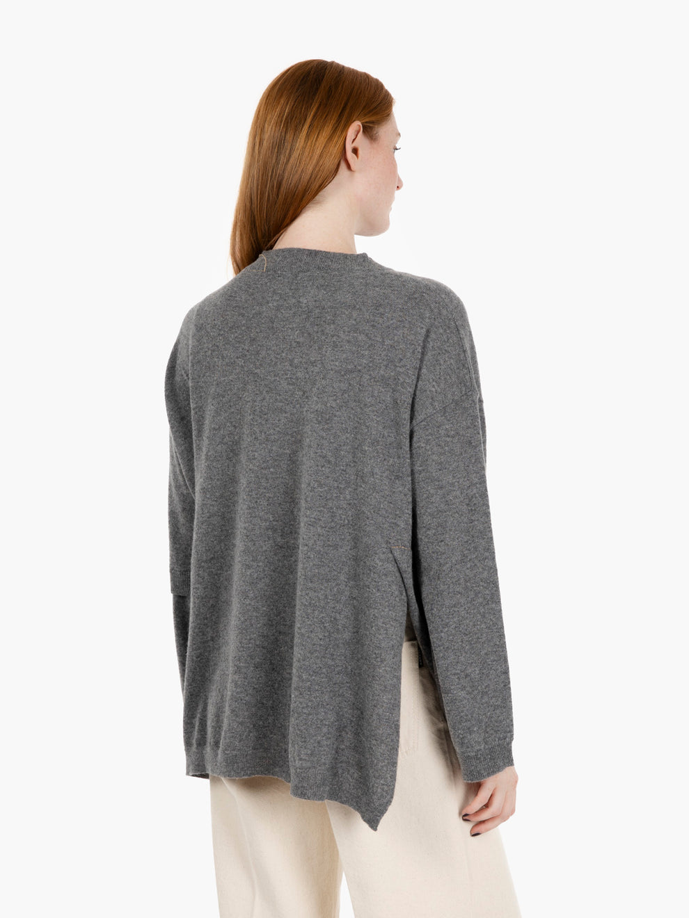 Stone patchwork sweater