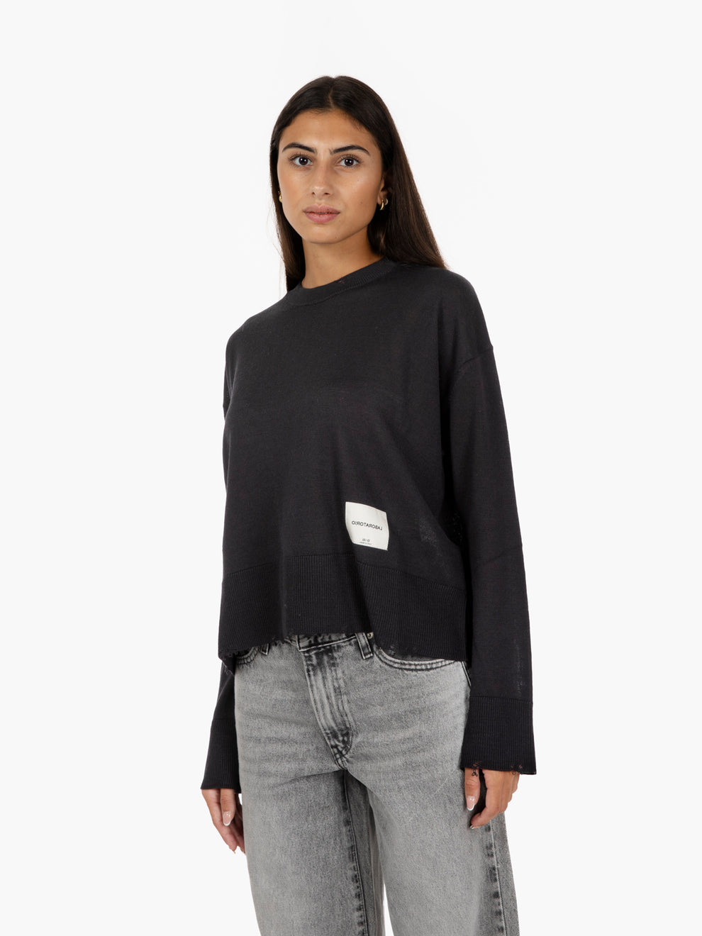 Black wool sweater