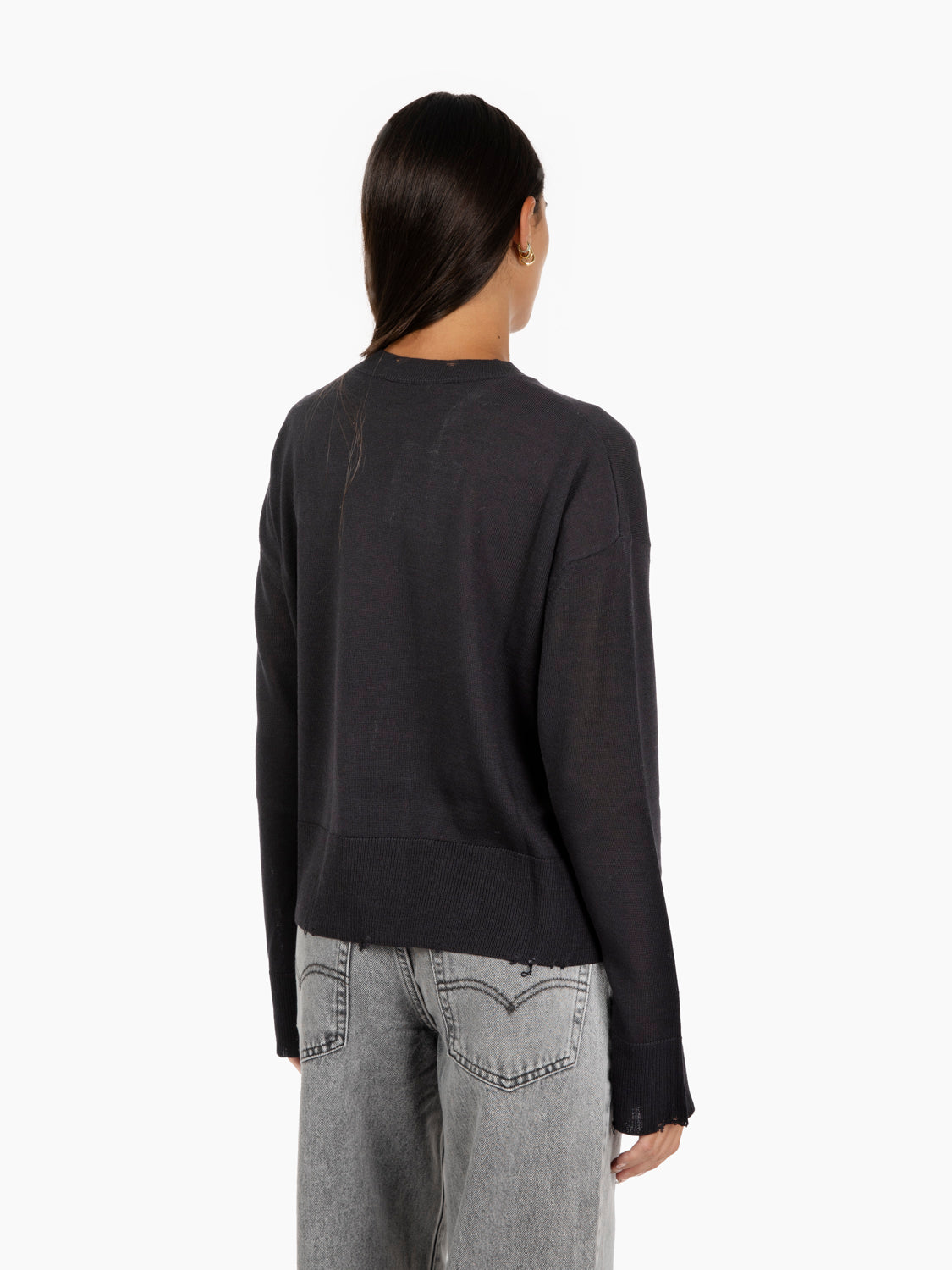 Black wool sweater